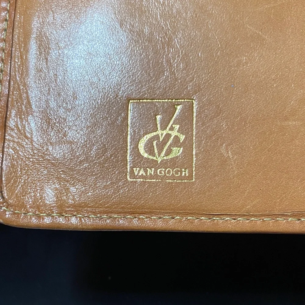 Vintage Vincent Van Gogh Tan and Multicolor Wallet